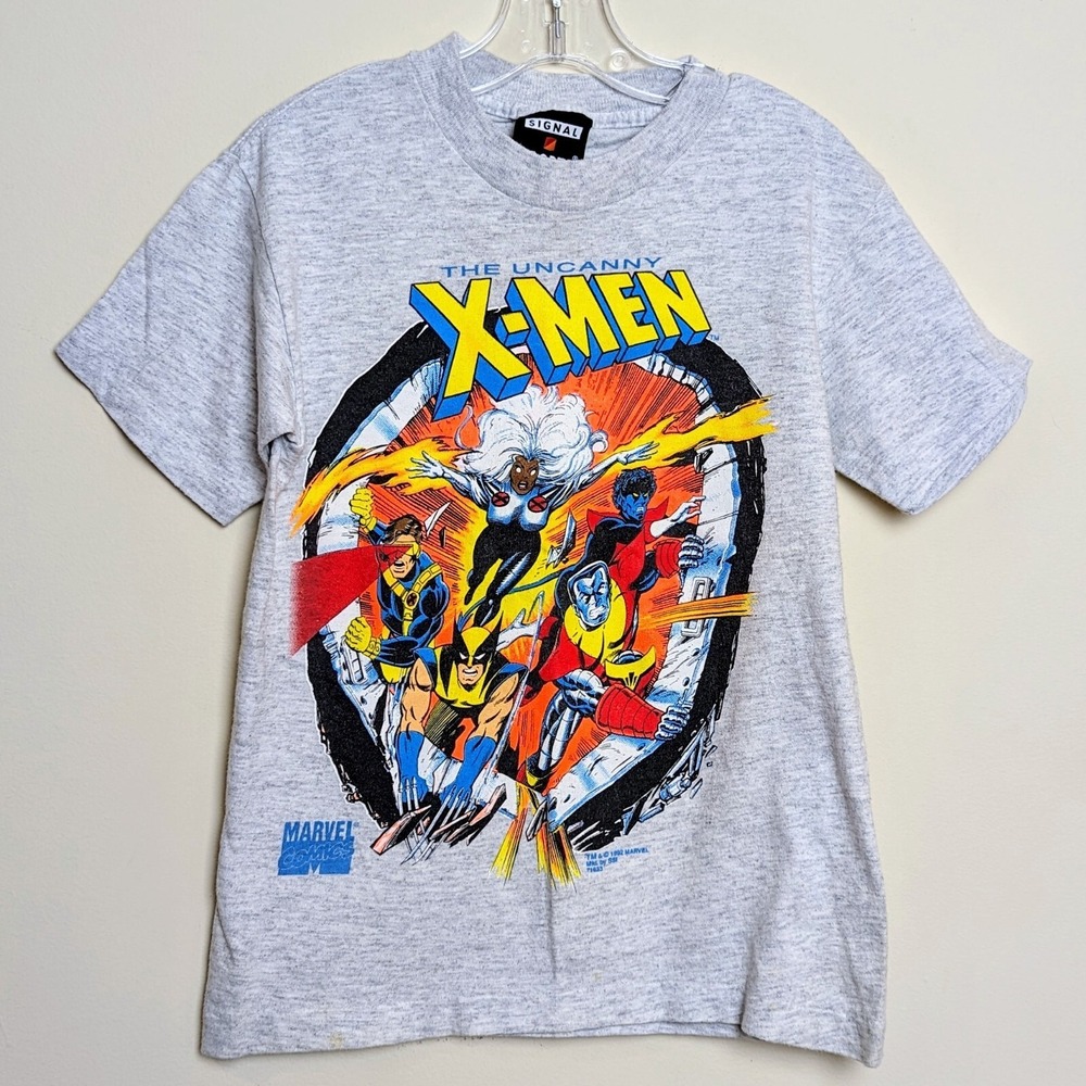 Vintage X-Men Wolverine Uncanny Marvel Comics 1992 Signal SSI Youth Shirt‎ Small